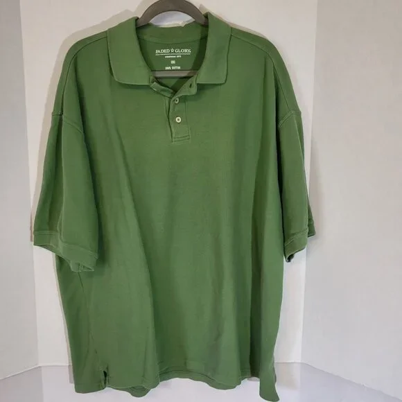 Faded Glory Men's Polo Shirt Vintage 90"s Size 2XL Sage Green - Picture 1 of 5